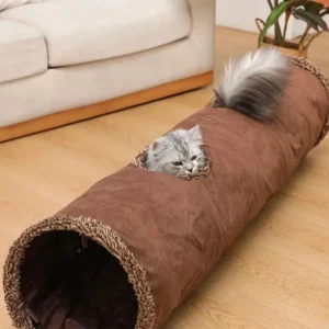 Cat Toys Tente Chat Suede Long 125cm Cat Tunnel Collapsible Tunnel Non-staining Dirt-resistant Simple Style Pet Products Pet Toy