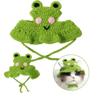 Cartoon Design Knit Cute Dog Hat Soft Cat Hat Rabbit Hat Halloween Christmas Party Costume Head Wear Puppy Kitten Accessories