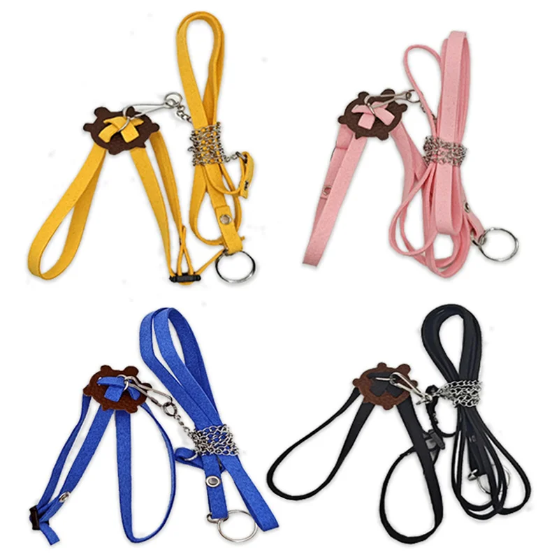 Reptile Harness Leash For Turtle Lizard Soft Deer Skin Velvet Outdoor Training Anti-Lost Walking Lead Pet Accessories - Image 5