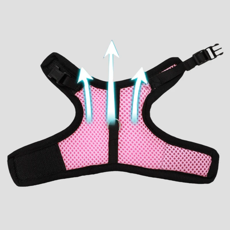 Mesh Breathable Ferret Bunny Harness Leash Set for Small Animals Rabbit Hamsters Summer Walking Pet Lead mascotas Accessories - Image 4