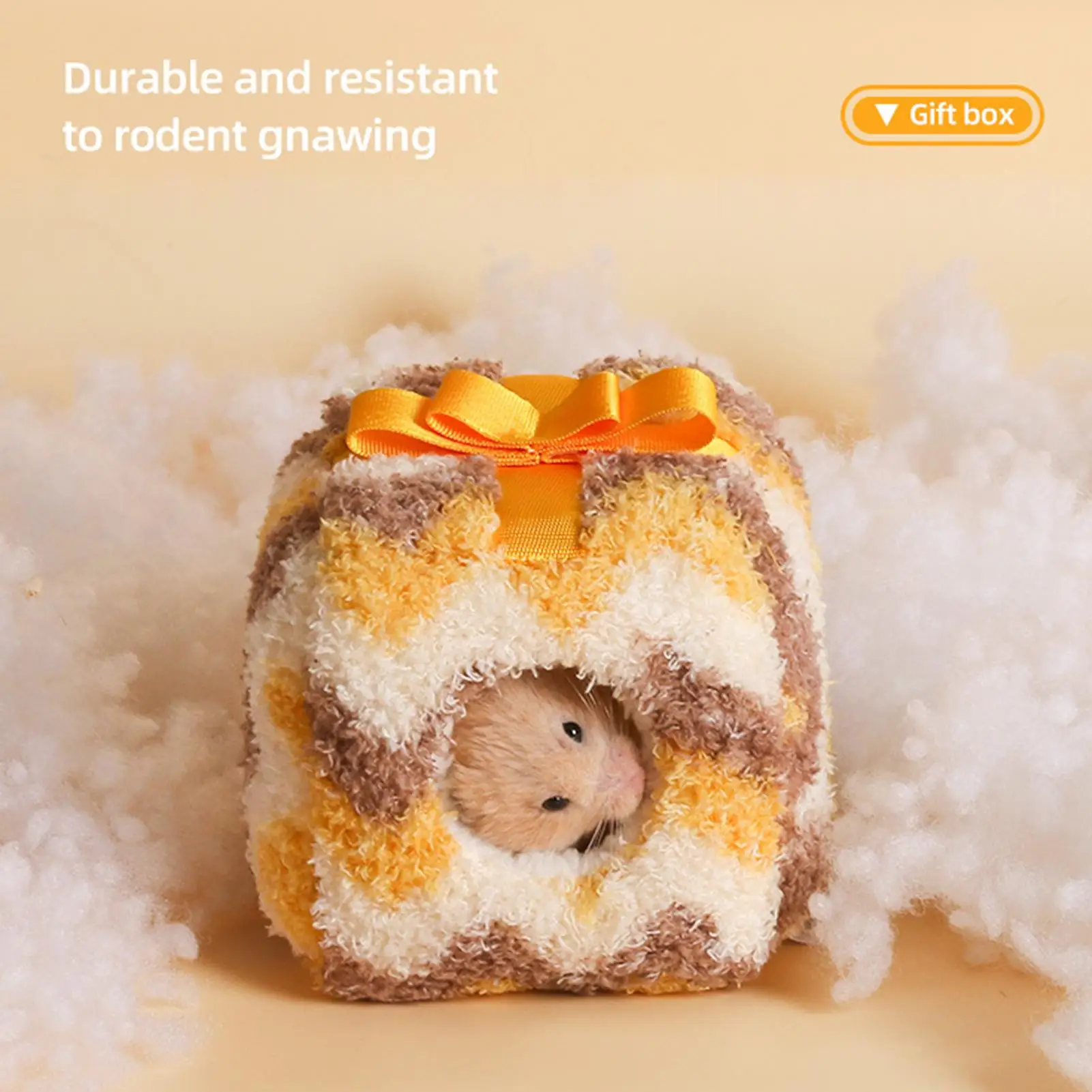 Hamster Bed Enclosed Soft Warm Nest Winter Warm Plush Hamster Bed For Home Indoor Outdoor For Chinchilla Mice Birds Hedgehog - Image 4