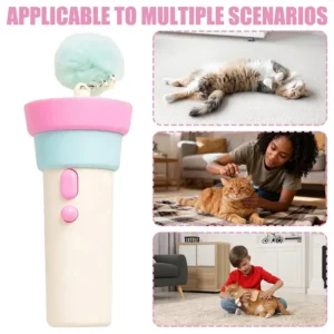 Automatic Retractable Cat Fishing Rod Toy, Hands-Free Self-Launching Teaser Wand with Auto Rebound Interactive Boredom Buster