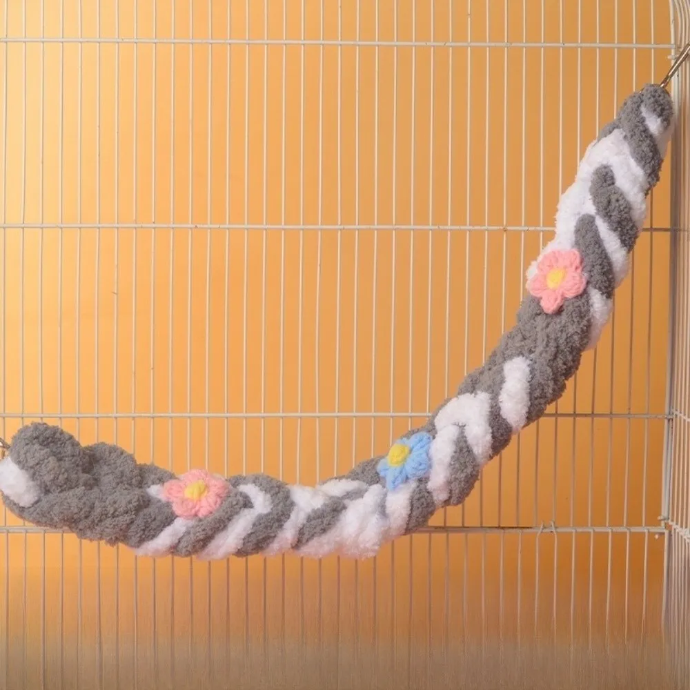 Cotton Rope Hamster Hanging Swing Chew Resistant Interactive Birds Climbing Rope Entertainment Hand-Braided Knot Cage Exercise - Image 9