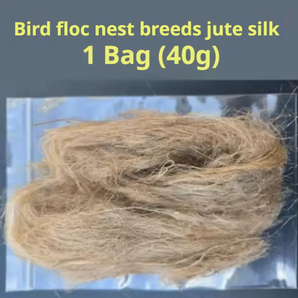 40g Soft Bird Nesting Fiber Jute Blend Natural Cage Bedding for Canaries Goldfinches Javanese Sparrows Parrots to Build Nests - Image 6