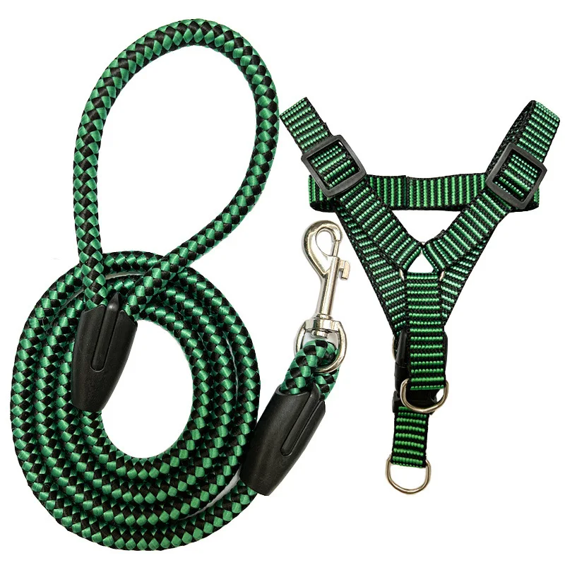 Adjustable Dog Harness Leash Set for Small Medium Dogs, Comfortable Nylon Pet Training Lead - Image 7