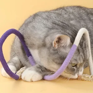 3PCS Cat Bite Rope Toy Grinding Teeth Durable Teasing Cat Rope Toy