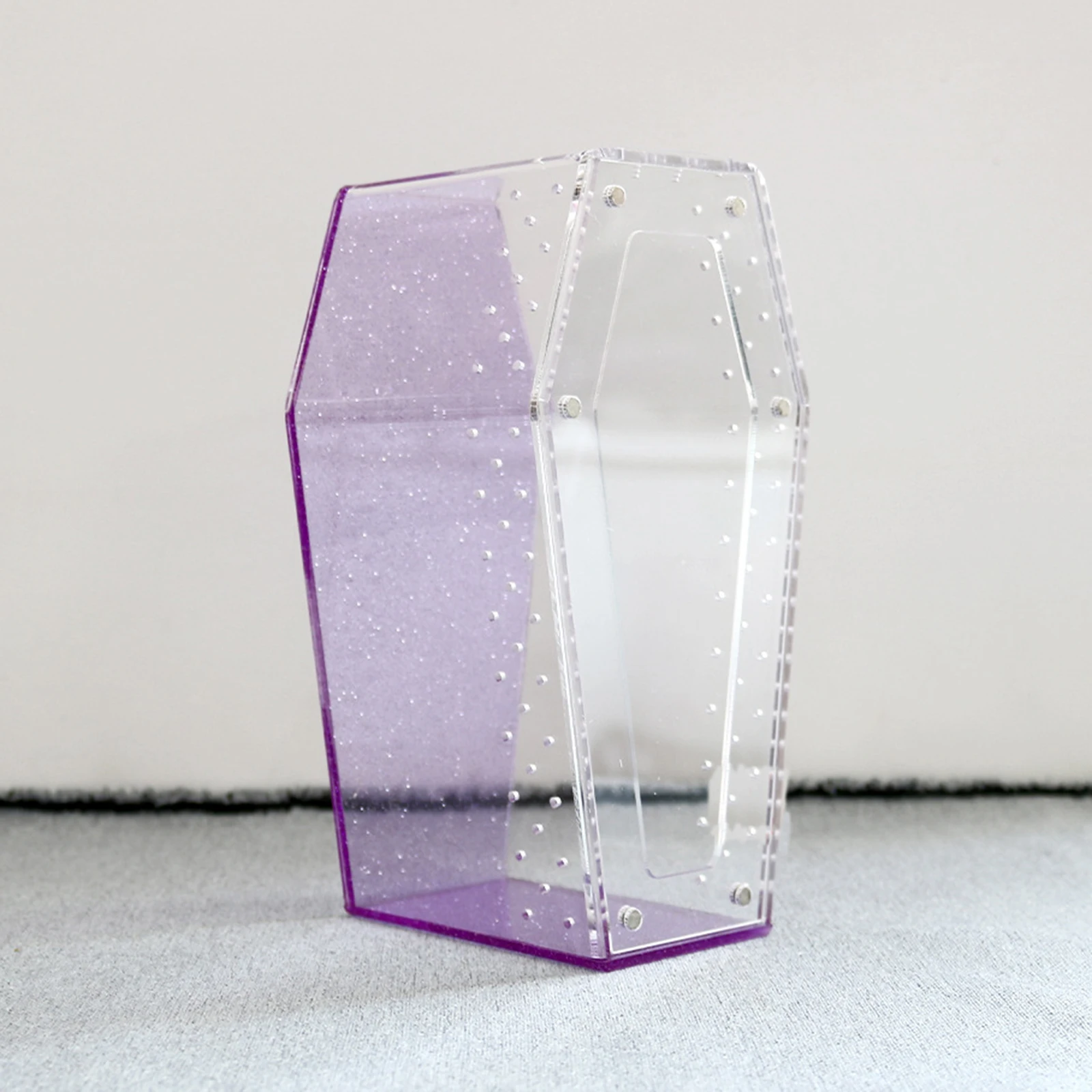 Transparent acrylic spider cage with ventilation Reptile pet insect amphibian habitat breeding box - Image 12