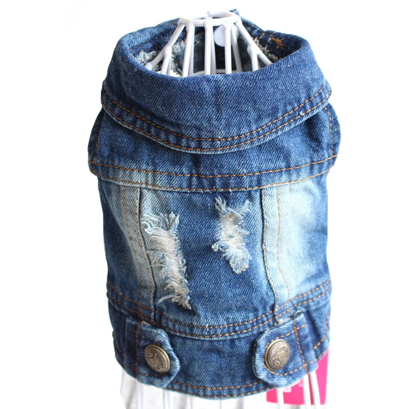 Summer Jeans Series Dog Shirt Denim Clothes for Small Dogs Puppy Chihuahua Cowboy Jacket French Bulldog Outfit Cat Costumes - Image 8