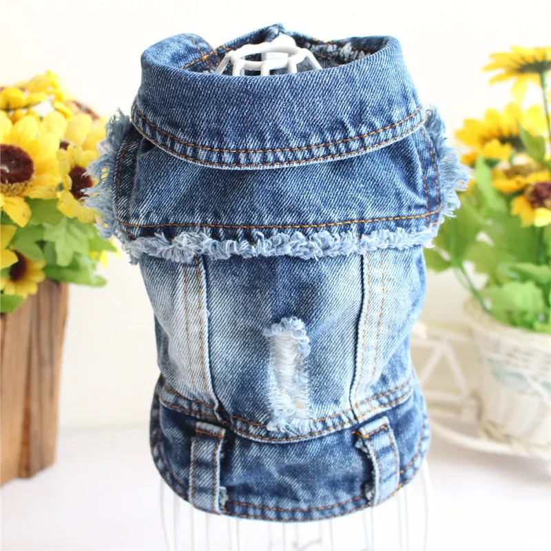 Summer Jeans Series Dog Shirt Denim Clothes for Small Dogs Puppy Chihuahua Cowboy Jacket French Bulldog Outfit Cat Costumes - Image 9
