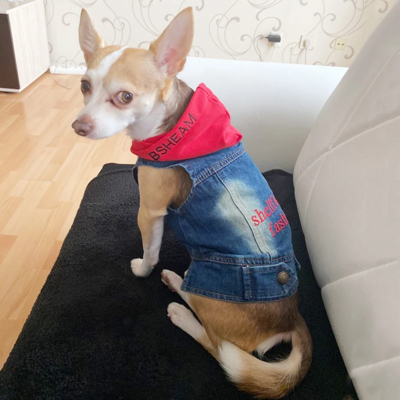 Summer Jeans Series Dog Shirt Denim Clothes for Small Dogs Puppy Chihuahua Cowboy Jacket French Bulldog Outfit Cat Costumes - Image 3