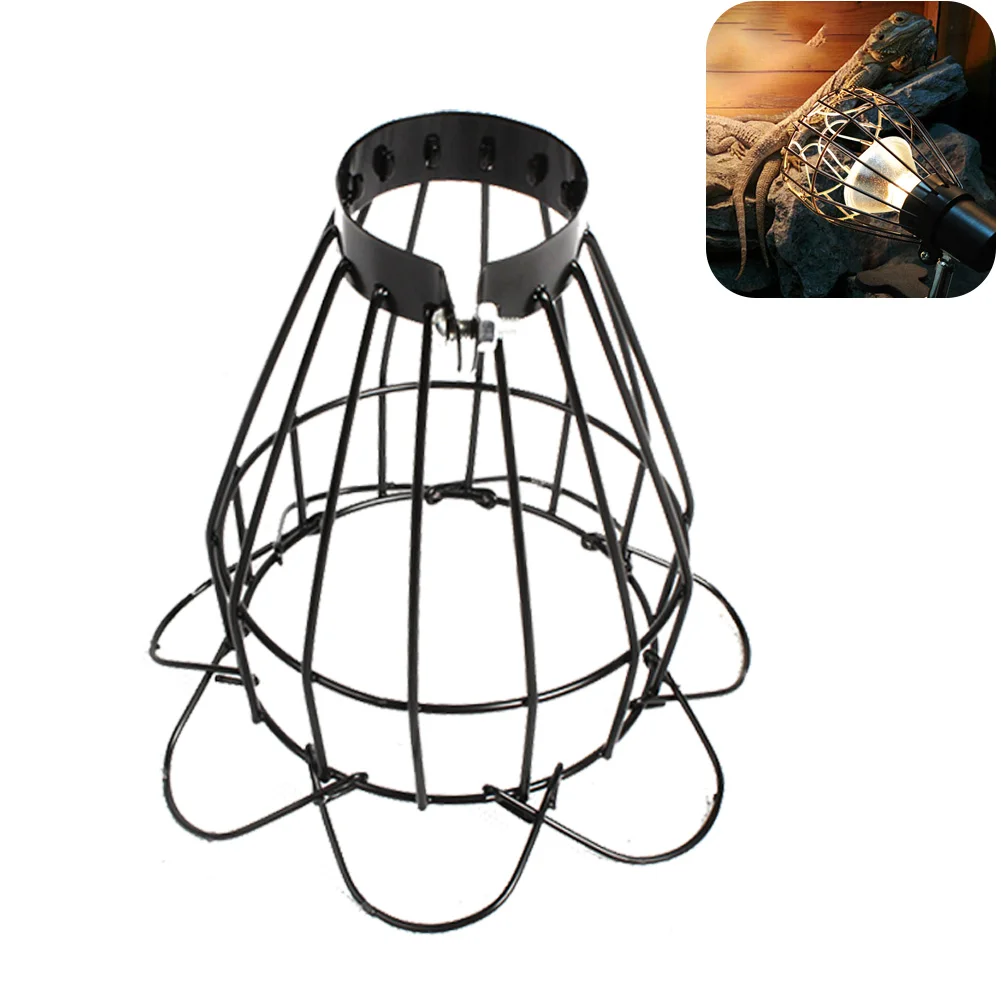 Reptile Lizard Pet Heating Lamp Shade Mesh Cover Wire Lamp Cage Lampshade Pets Anti-scalding Cover Heater Guard - Image 7
