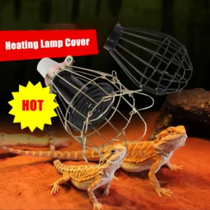 Reptile Lizard Pet Heating Lamp Shade Mesh Cover Wire Lamp Cage Lampshade Pets Anti-scalding Cover Heater Guard