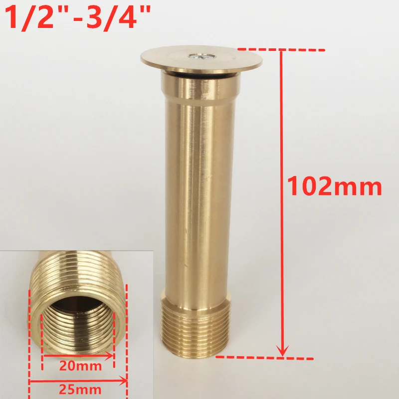 1/2" 3/4" 1" Brass Stainless Steel Mushroom Fountain Nozzles Garden Sprayer Head - Image 7