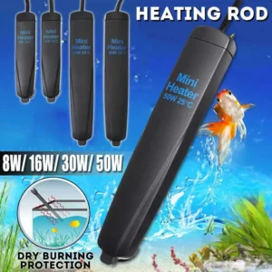NEW Mini Heater Aquarium Heating Rods Fish Tank Shatterproof Constant Temperature Warmer Tools Submersible Turtle Heating Device