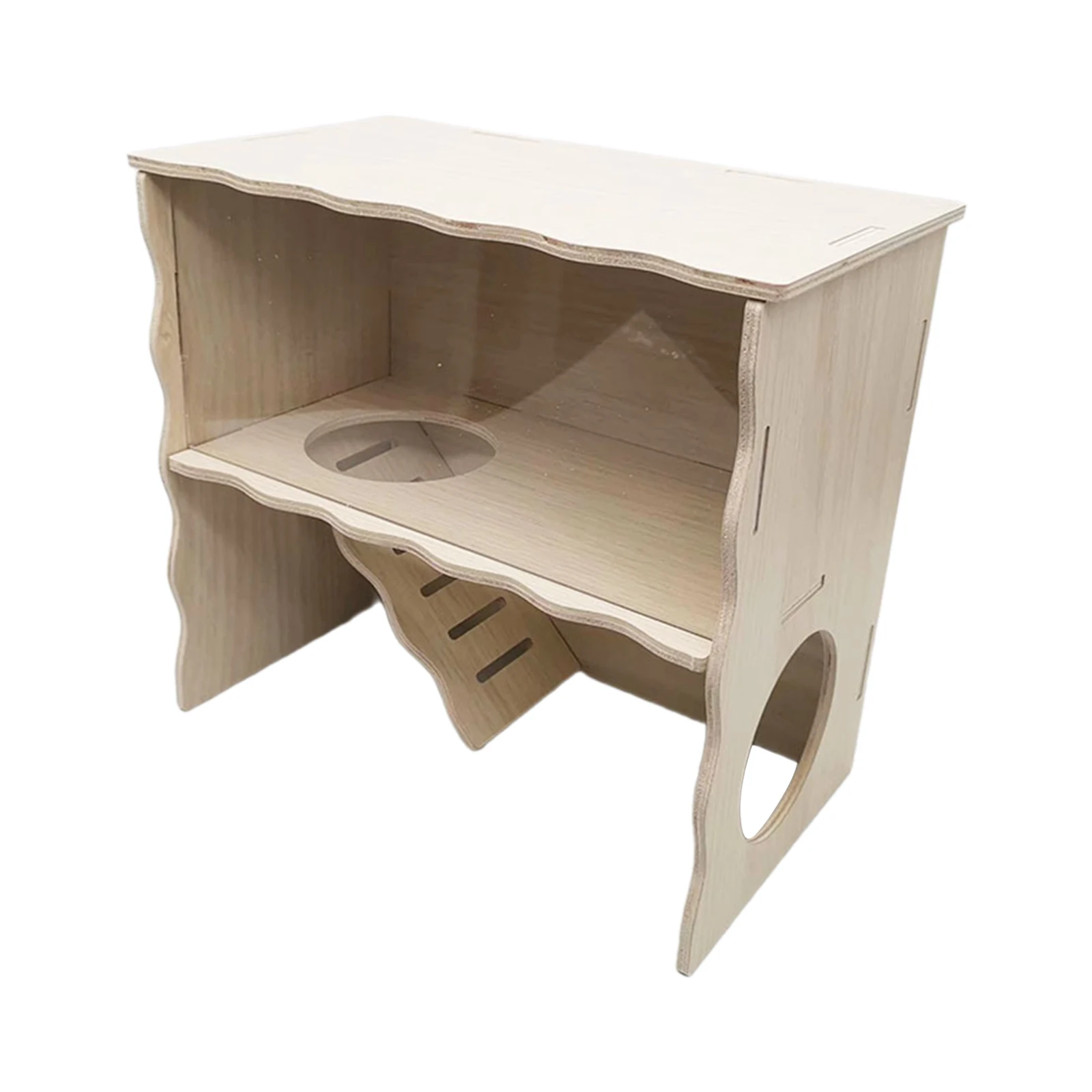 Wooden Guinea Pig House Pet Animal Hide Hideout Gerbils Chamber Hut Hamster Hideout Cage for Mice Hamster Gerbils Pet Tool - Image 6