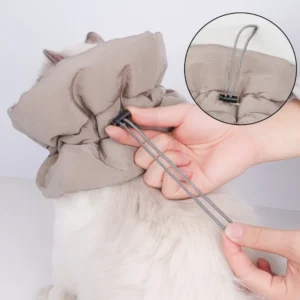 Waterproof Pet Elizabethan Collar Adjustable Breathable Cat Anti Lick Collar Warm Anti-Bite Pet Neck Protector Small Puppy Cats