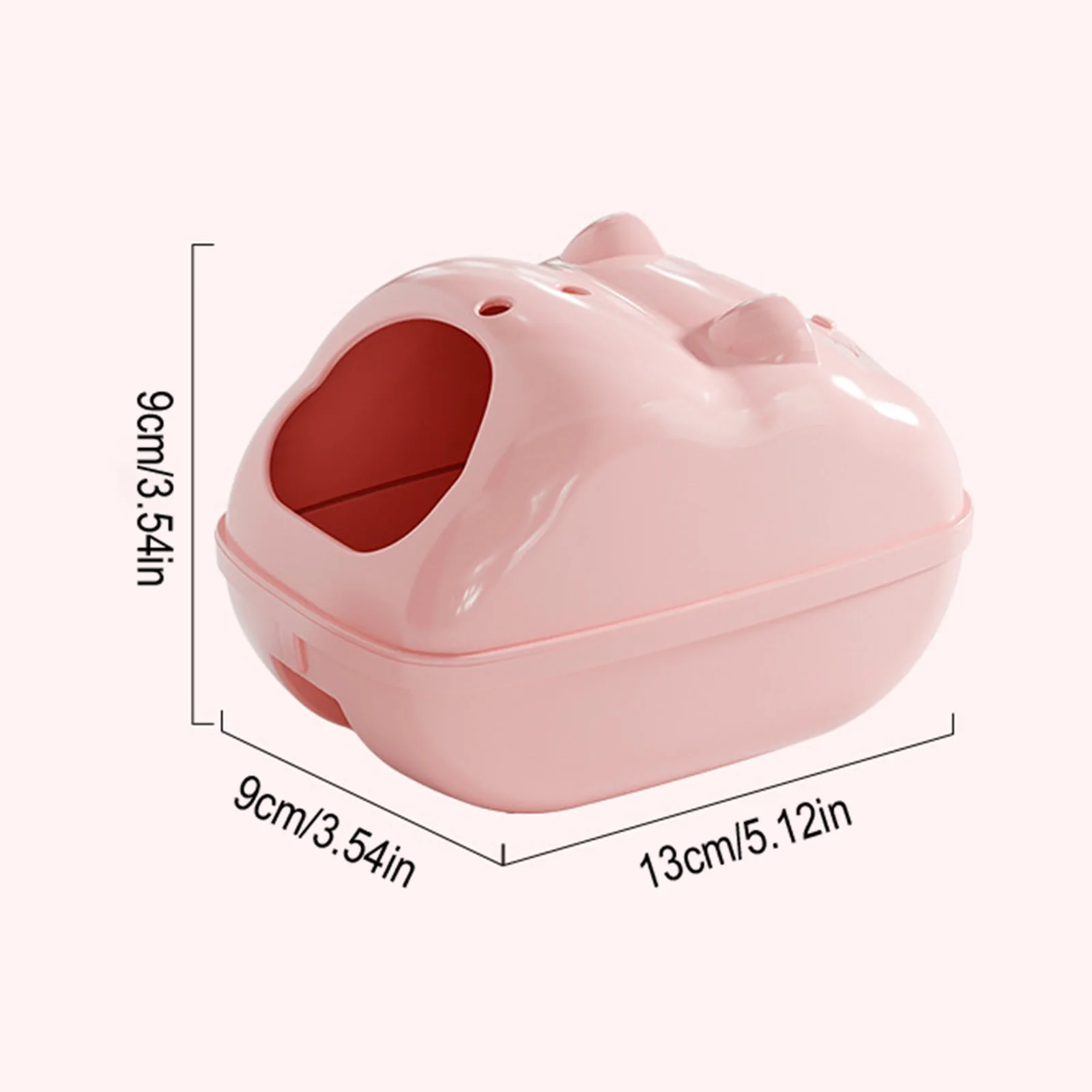 Hamster Bathroom Reptile Hideout House Toilet Combo Anti-slip Bottom Dust Resistant Bathing Accessories For Small Pets Gerbils - Image 8