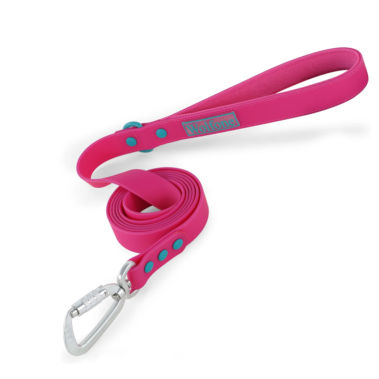 Color blocking rivet Big Dog Leash Handle and Luxury chocolate Universal for large medium and small dog leashes - Image 9