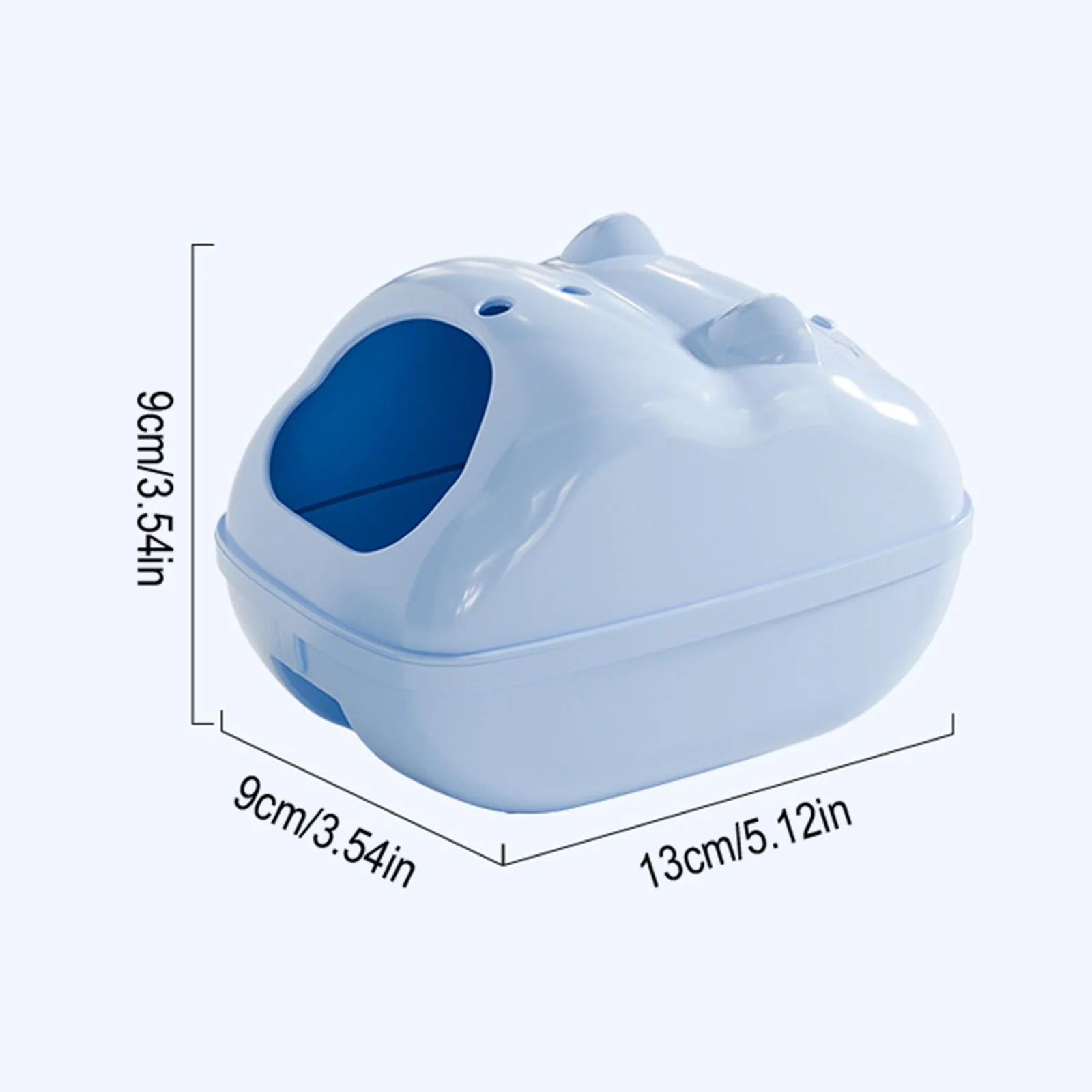 Hamster Bathroom Reptile Hideout House Toilet Combo Anti-slip Bottom Dust Resistant Bathing Accessories For Small Pets Gerbils - Image 12