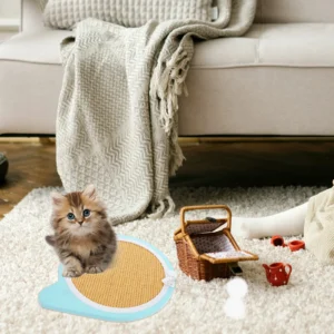 Cat Scratching Board Sisal Replaceable Suction Cup Attachment Indoor Cat Scratch Pad Kitten Claw Grinding Plaything