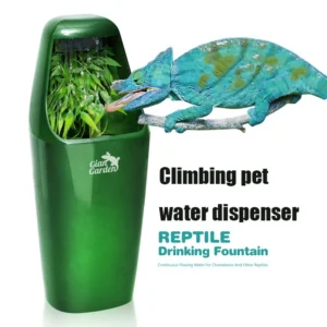 110V/220V Reptile Drinking Water Filter Fountain Green Feeding Chameleon Lizard ABS Dispenser Humidifier Reptiles Supplies