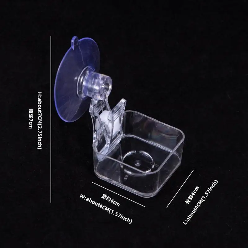 New Reptile Water Food Bowl Suction Cup Food Tray Gecko Reptile Lizards Spider Tree Frogs Feeder Habitat Decoration Pet Supplies - Image 7