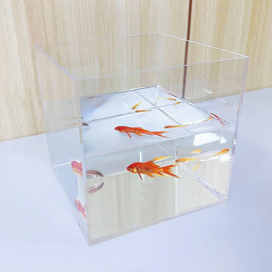 clear transparent acrylic mini table turtle, shrimp, goldfish,seaweed aquaculture tank small table fish tank - Image 6