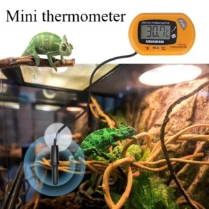 Thermometer Fish Tank Aquarium Electronic Digital Reptile Turtle Diving Pet Box Suction Cup Waterproof Electronic Thermometer