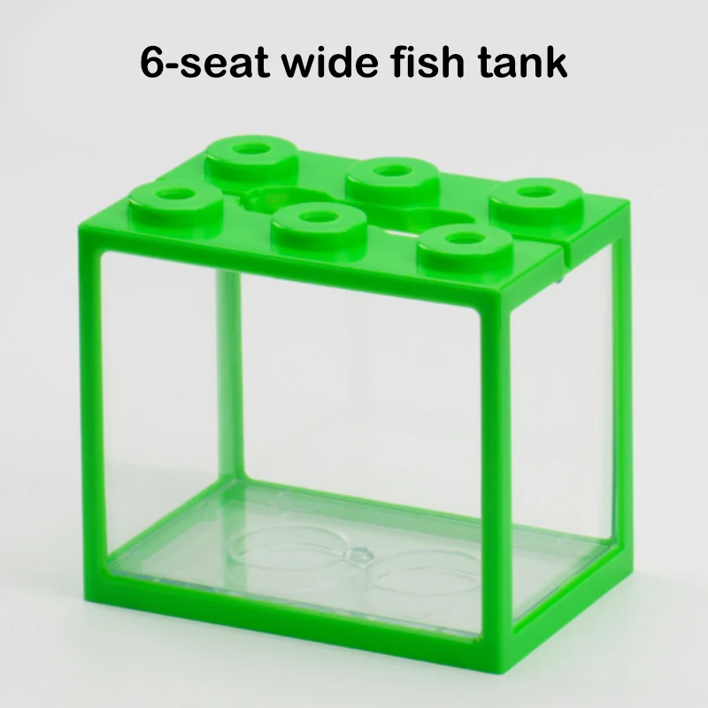 Aquarium Mini Fish Tank Reptile Pet LED Light Box Stackable Aquarium Cylinder Landscape Seaweed For Home Office Decoration - Image 13