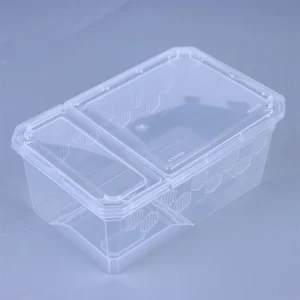 Clear Reptile Breeding Box Vivarium With Balcony Reptile Tank Insect Spiders Tortoise  Anti-Escape Ventilated Reptile Terrarium