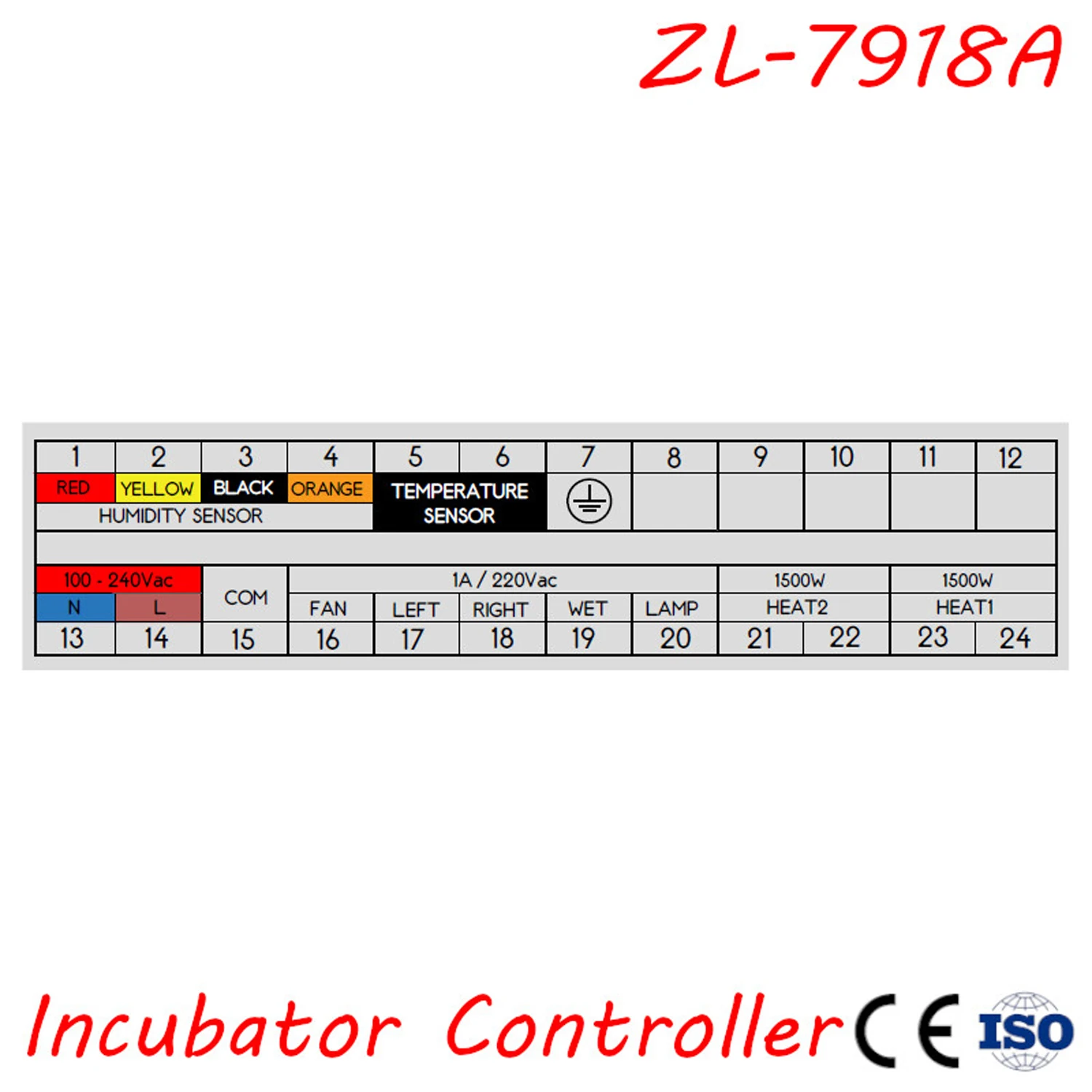 ZL-7918A Multifunctional Automatic Controller Automatic Incubator Temperature Humidity Controller XM-18 - Image 2