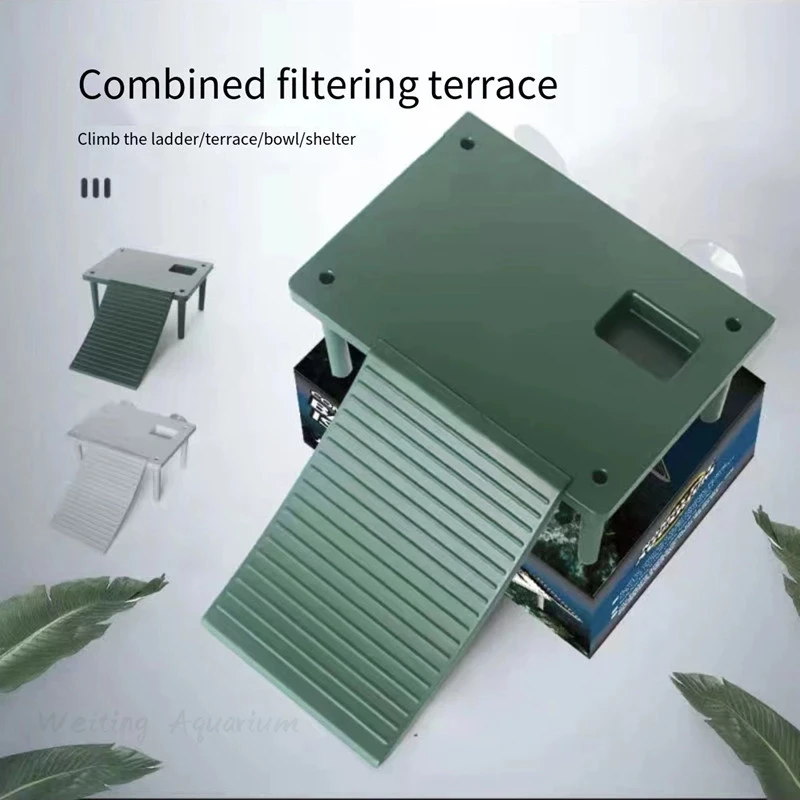 Filter drying platform, climbing platform, turtle drying platform, floating tank climbing water and land, aquarium accessories - Image 2