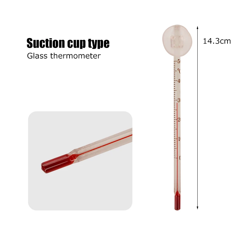 8 Styles Cordless Aquarium Thermometer Lcd Digital External Thermometer Glass Thermometer Fish Tank Mini Suction Cup Thermometer - Image 8