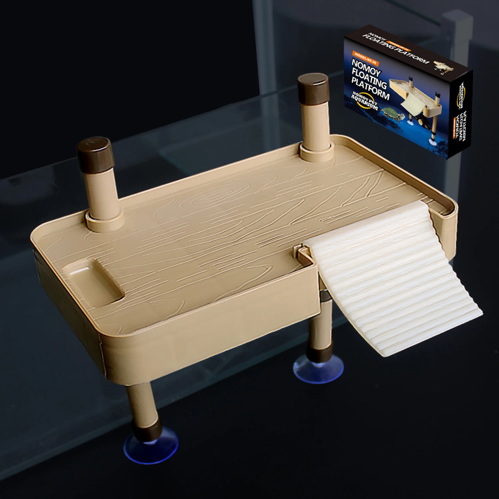 Turtle Basking Floating Platform Terrapin Dock Brazilian Terrapin Floating Island Reptile Ramp Platform Aquarium Decoration - Image 5