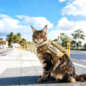 Tactical Harness Leash with 2 Patches Set Puppy Vest For Small Dogs Pet Harnesses Working Training Cats Accessories