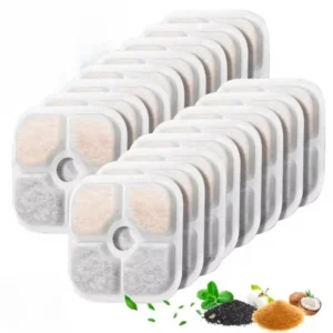 6/8/12/16/24pcs Replacement Activated Carbon Filter Cat Dog Drinking Fountain Replaced Filters for PIXI Water Fountain Dispenser