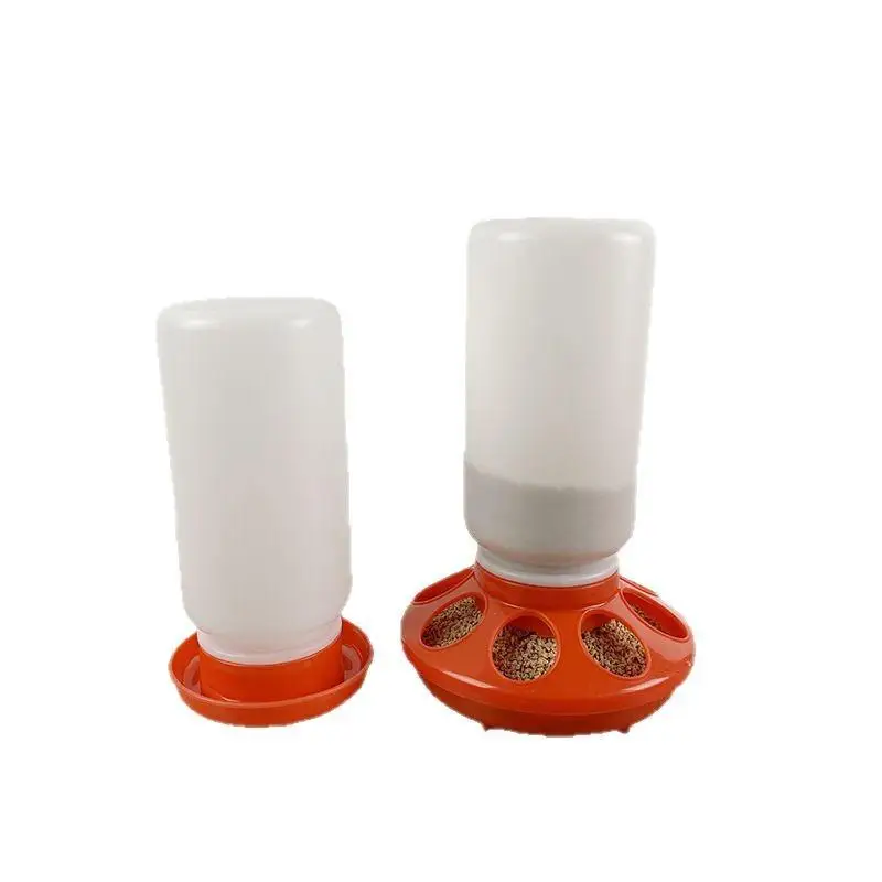 Poultry Thickened Feeder And Drinker Water Food Dispenser Automatic Chicken Birds Chick Waterer Feeding Rutin Chicken Trough - Image 5