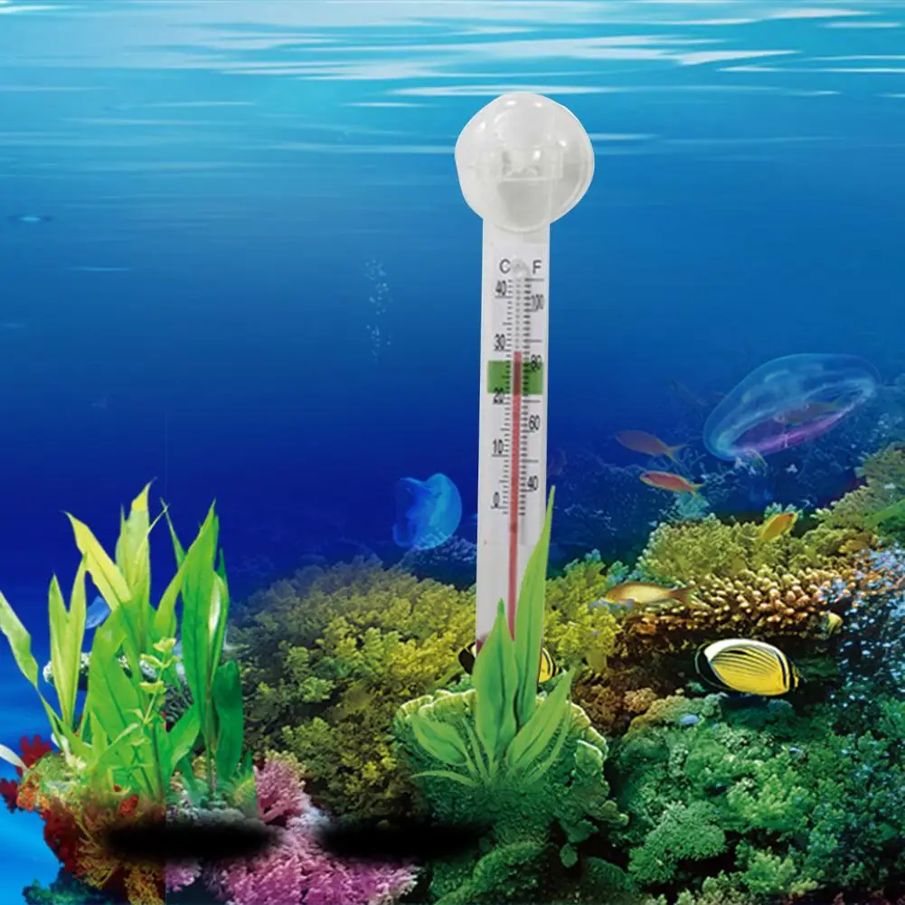 Fish Tank Temperature Meter Indoor Outdoor Fish Tank Vertical Hygrometer Household Floating Water Temperature Monitor for