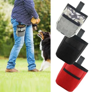1 Pc Pet Treat Pouch Dog  Walking Bag Holder  For Kibbles Dog Trainer Essentials Supplies, Poop Bag Dispenser