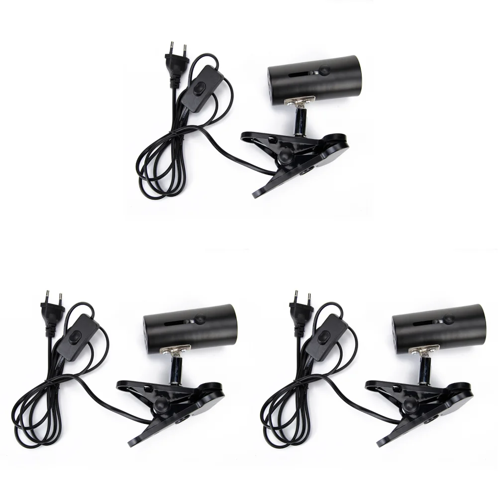 Turtle Fish Tank Reptile Heating Light Holder 360 Degree Rotation E27 Lamp-socket Clip-on Bulb with Lamp Clip Cover уф лампа для - Image 10