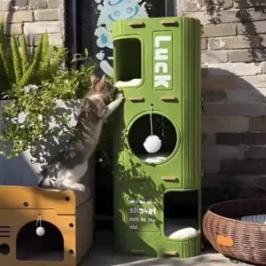 Multi-Layer Cat Nest Cat Climbing Frame Integrated Closed Security Cat Sleeping Nest Scratch-Resistant Wear-Resistant Four-Seas