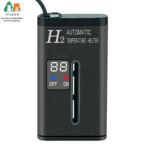 ATUBAN15-50W Submersible Digital Display Mini Aquarium Heater, Pet Water Heating Thermostat with Controller, Fish Tank Heater