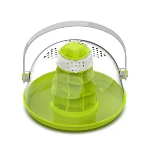 Breathable Snails Breeding Tank Removable with Handle Insect Feeding Bin Transparent Prevents Escape Reptile Habitat Cage