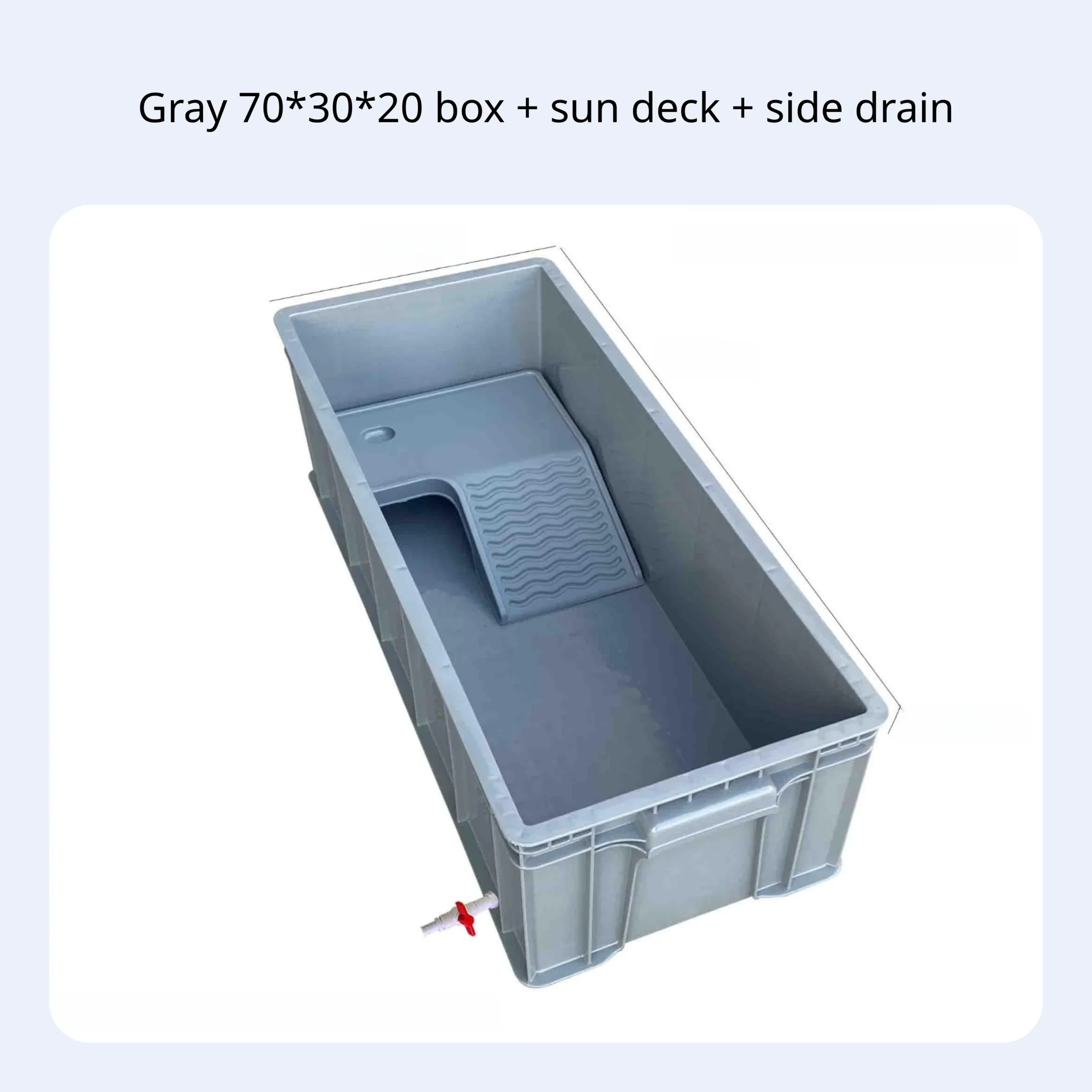 Rectangular Turtle Habitat With Drain Narrow Turtle Tank With Drainage Turtle Enclosure Household Aquarium Rectangular Breeding - Image 13