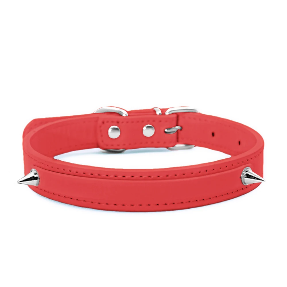 Rhinestone Leather Collar with Rivet Customized Letters Punk Sexy Choker Necklace Cosplay Jewelry for Men Women - Image 14