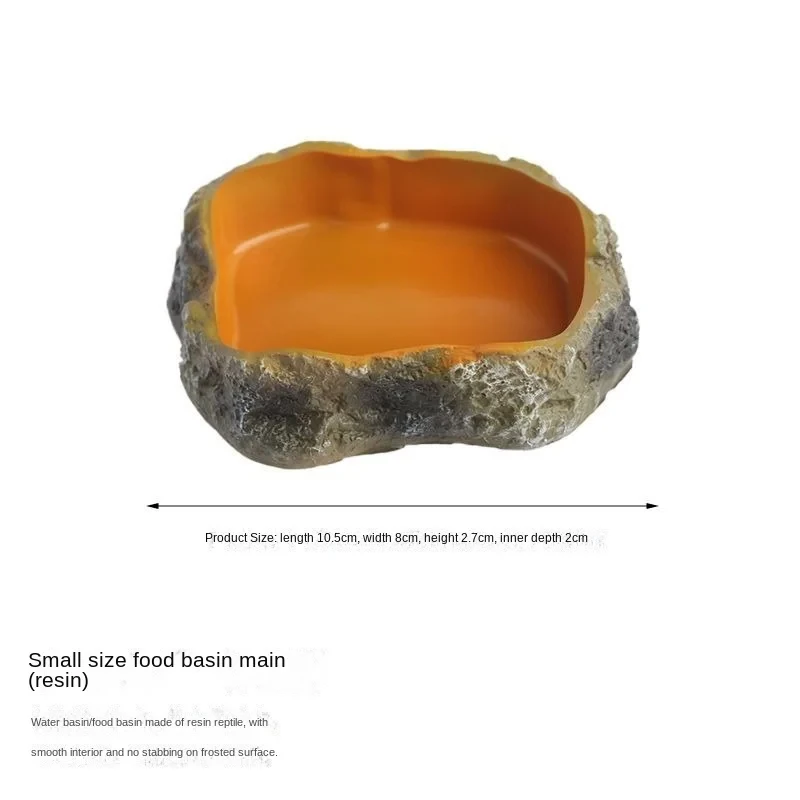 Reptile pet food basin drinking water basin reptile breeding box landscaping lizard gecko horned frog snake turtle food basin - Image 7