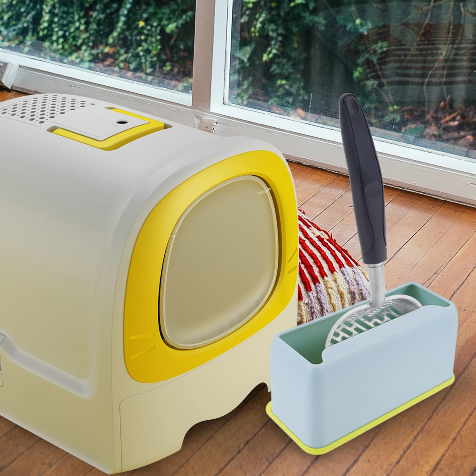 2Pcs Plastic Scoop Holder for Cat Litter Scooper Wear-Resistant Stand Collects Residue Easy Clean-Up Litter Scoop Holder - Image 3