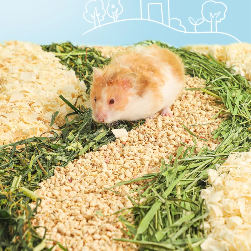 300g Hamster Rat Mouse Wood Chips Bedding for Guinea Pigs Rabbits Chinchillas Birch Bedding Sawdust Cage House Filler Supplies - Image 3