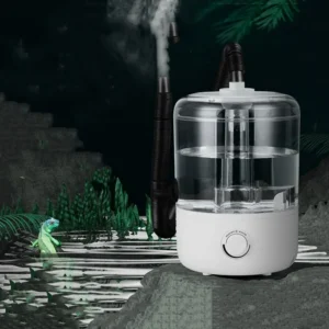 4 Liters Reptile Humidifier Large Capacity Double Tube Amphibians Herps Humidifier Quiet Safe
