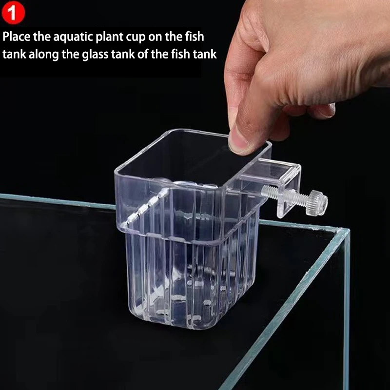 Multifunctional Fish Aquarium Water Grass Planting Cup Breeding Isolation Box Fish Tank Hydroponic Plants Fish Tank Landscaping - Image 2